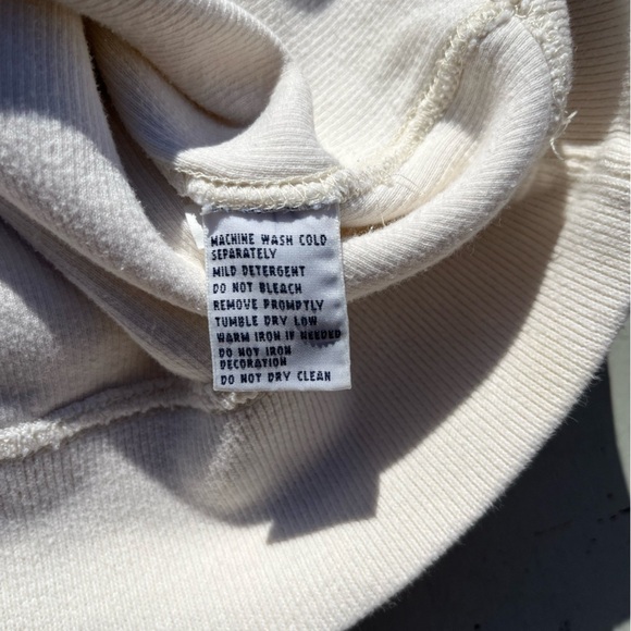 Men's Vintage Polo Ralph Lauren Sweater White Solid L Button High Neck Preppy - Picture 10 of 14